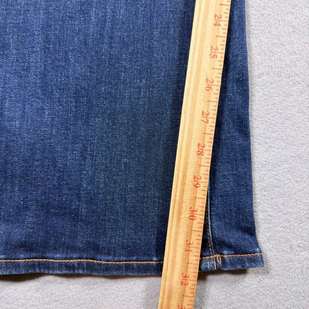 American Eagle Skinny Kick Jeans Women 20 Hi Rise Slim Fit Dark Blue Casual - Picture 3 of 12